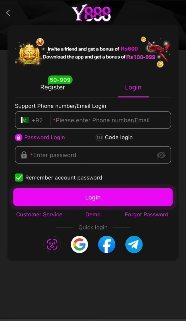 Y888 Login